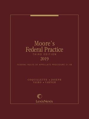 cover image of Moore's Federal Practice